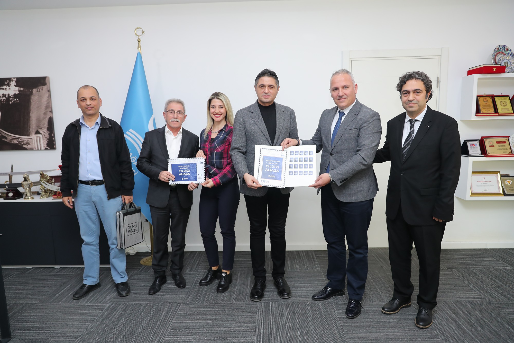 PTT’den Aliağa’ya Özel Posta Pulu