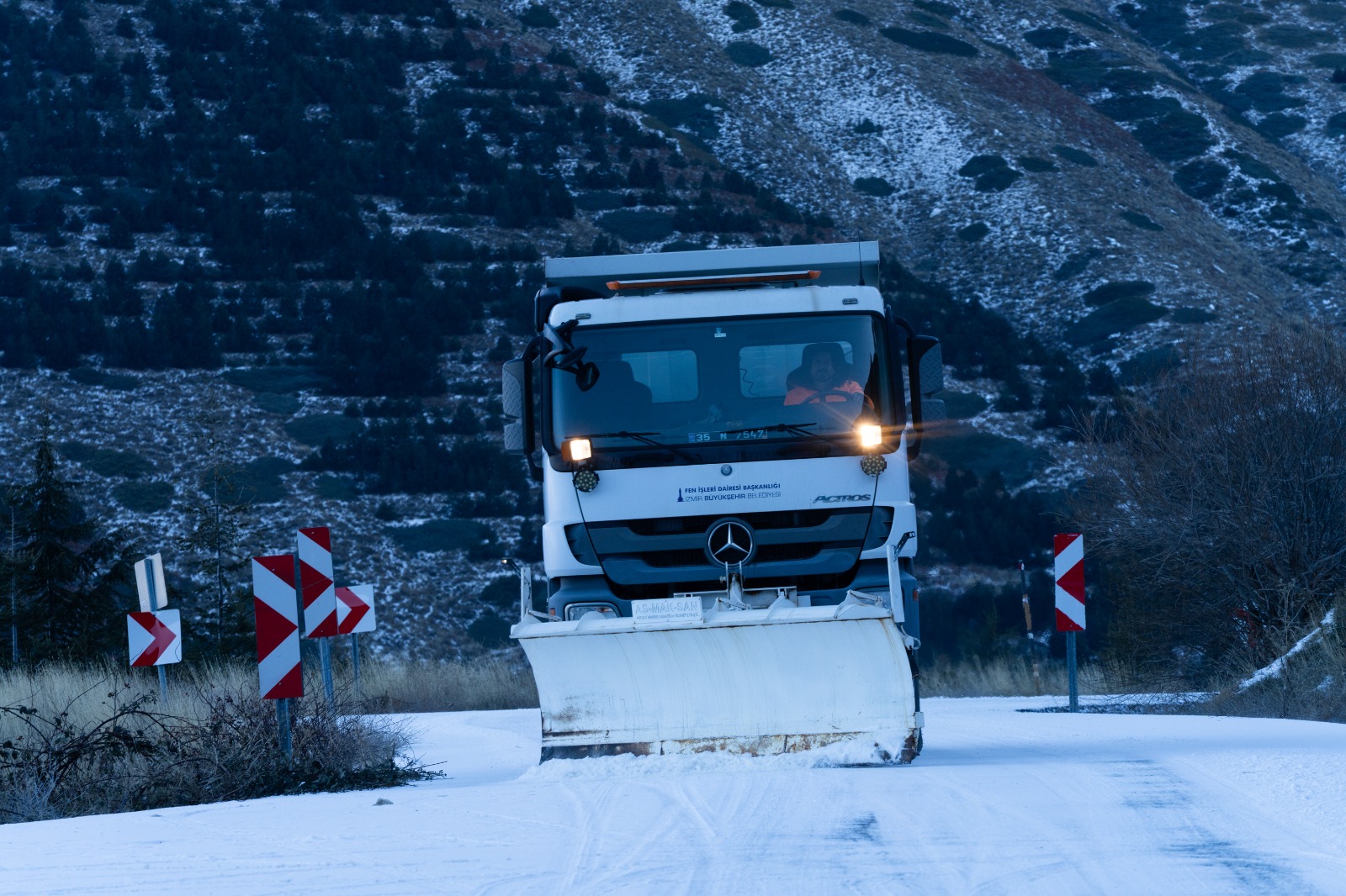 Kar savaşçıları yollarda