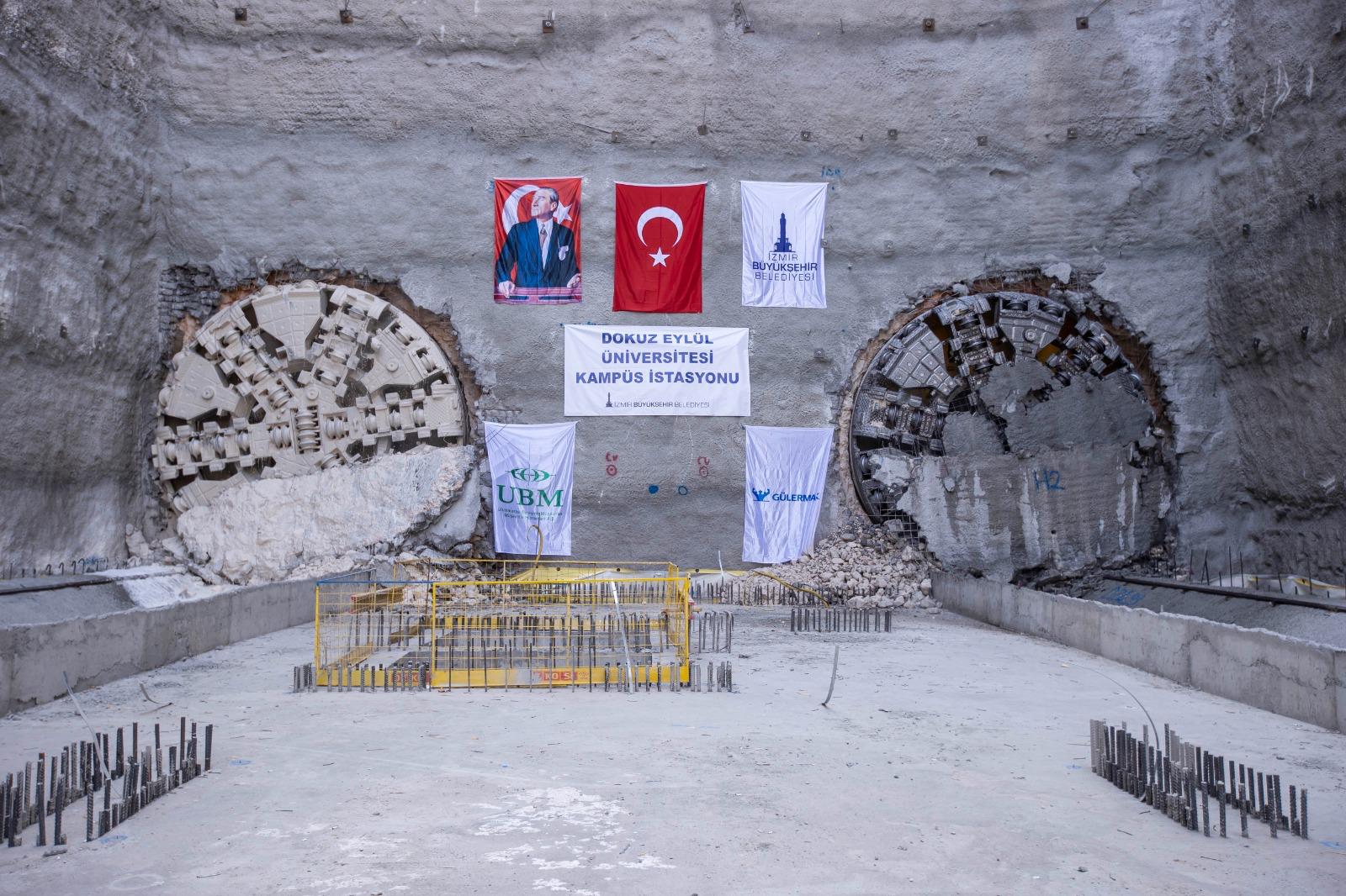 Buca Metrosu’nda tarihi gün