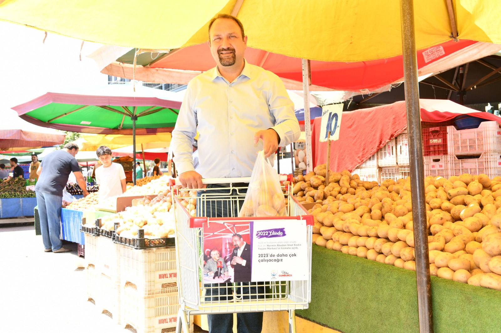 Çiğli Belediyesi’nden Pazarlara Alışveriş Arabası