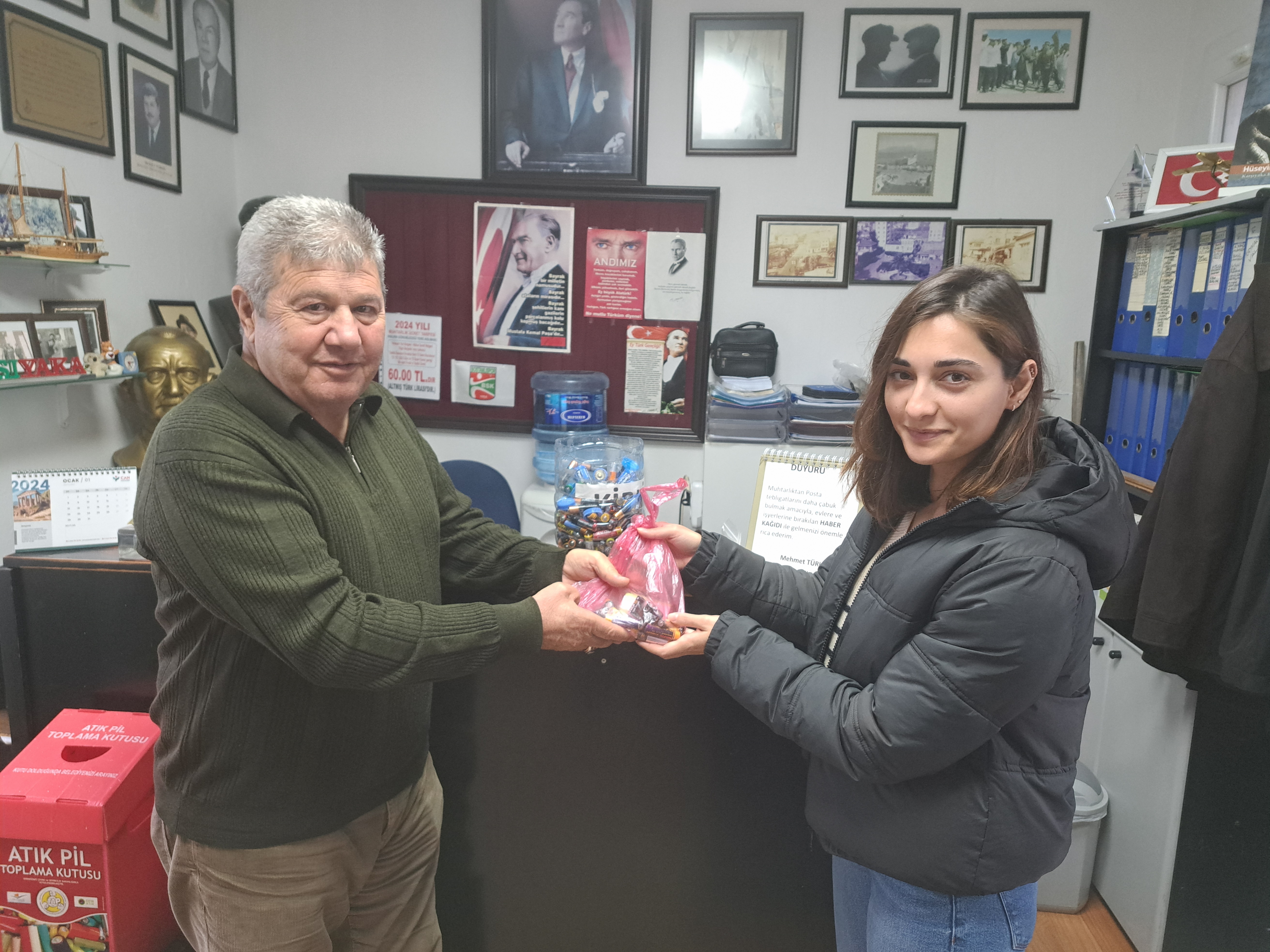 10 bin atık pil topladılar...