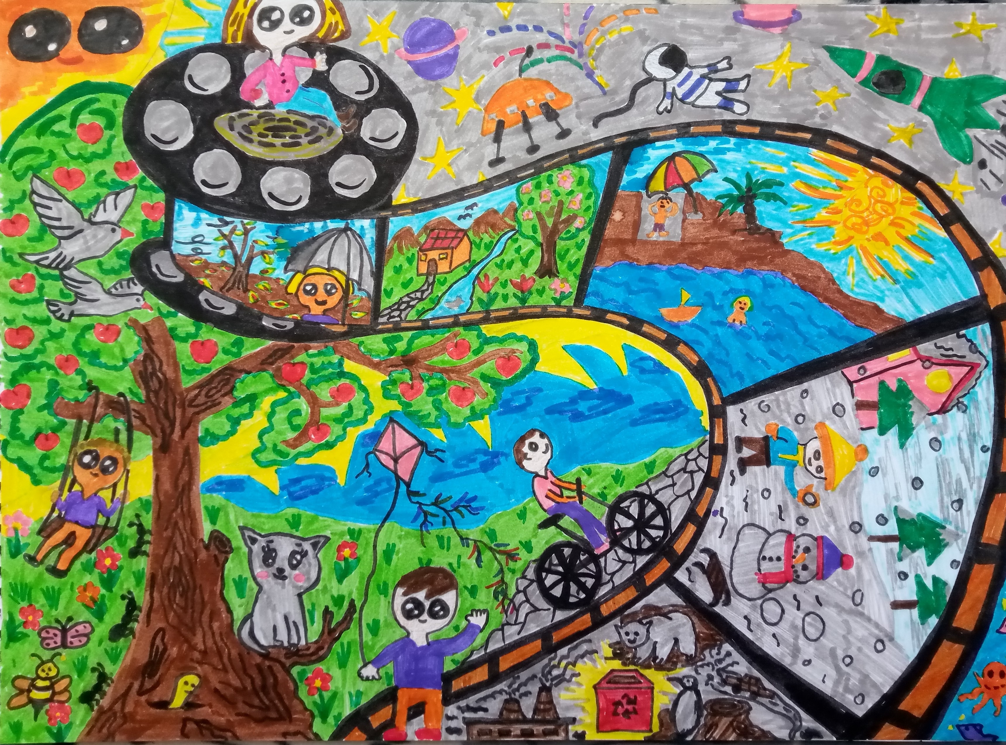 Minik Ressamlar Geleceği Renklendirdi