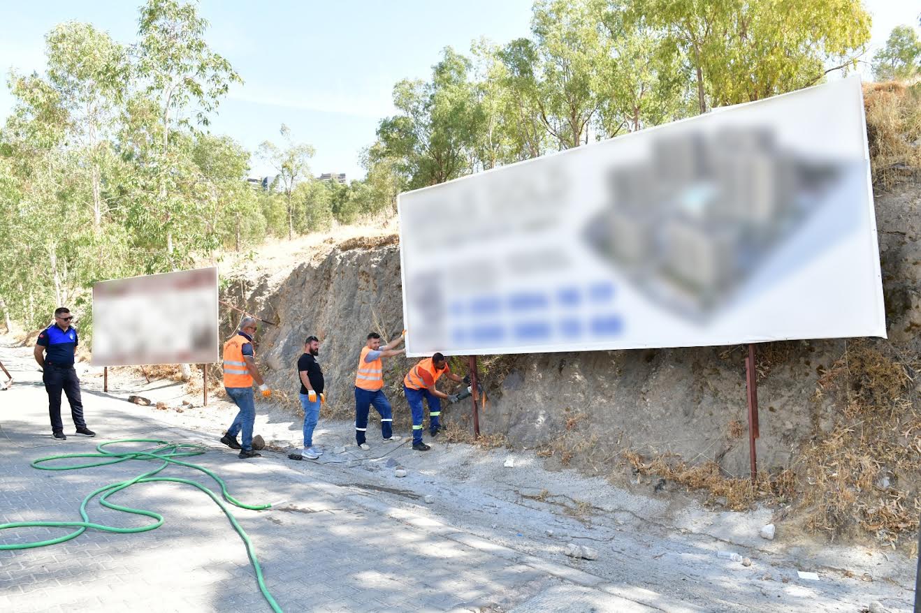 Çiğli'de Belediye ekipleri kent estetiği ve güvenlik için sahada