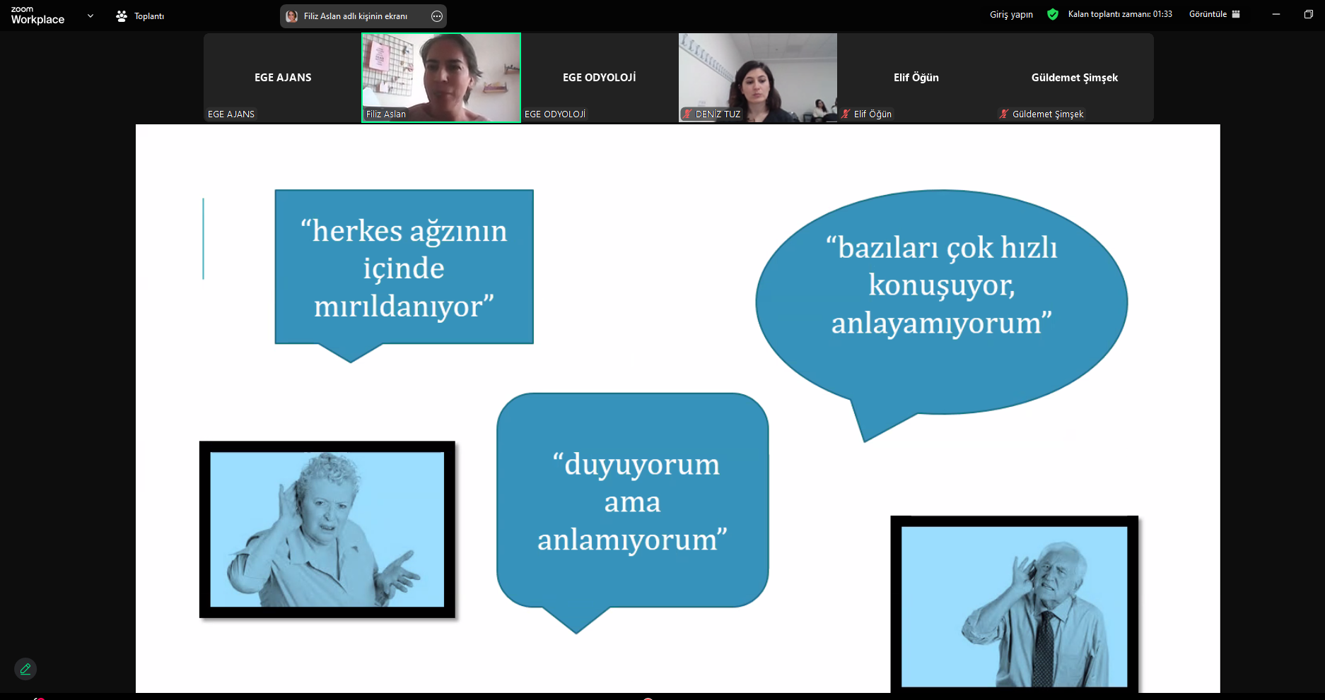 EÜ’de yetişkinlerde işitme kaybının  iletişime etkileri ve çözüm yolları tartışıldı