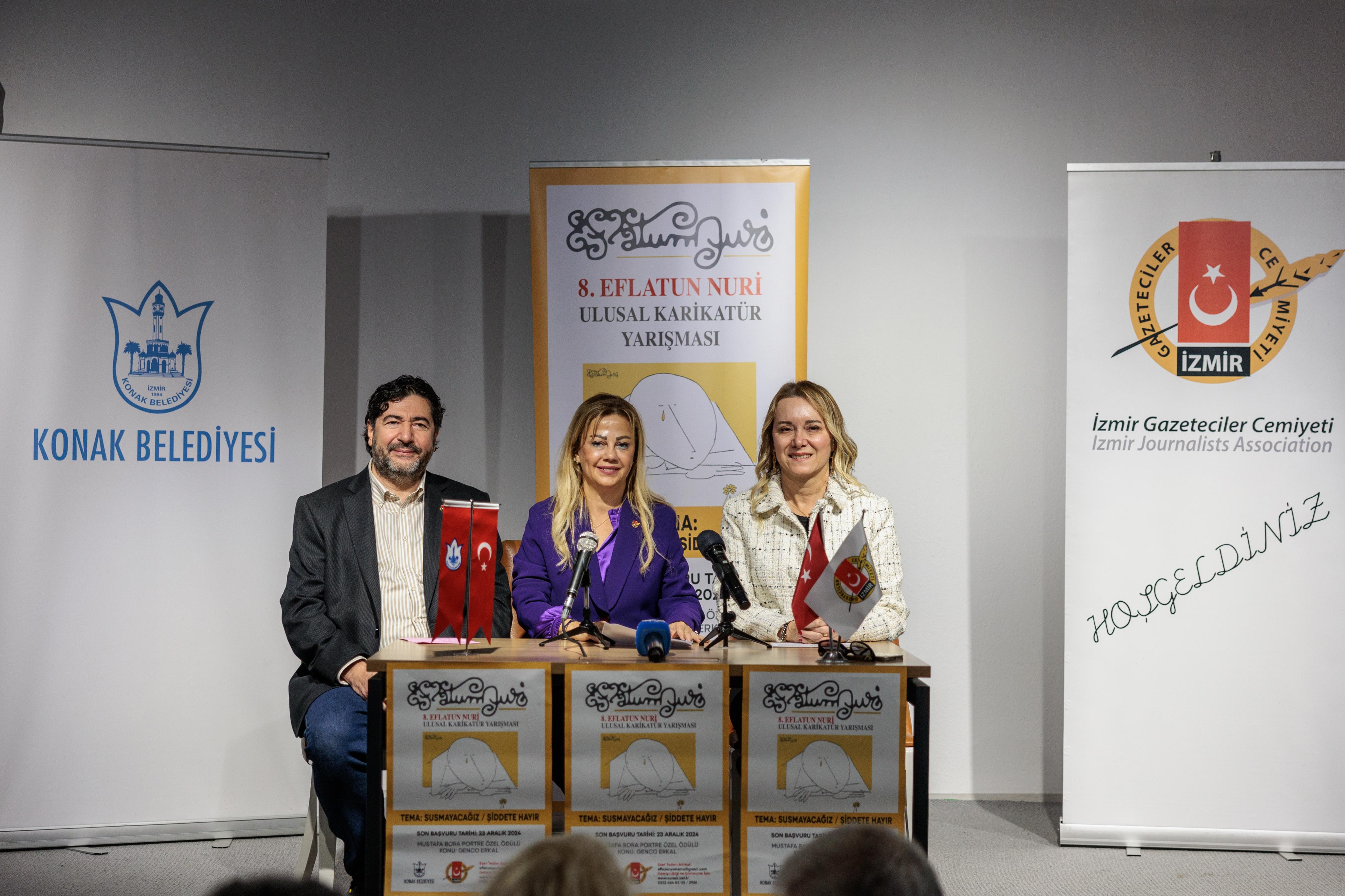 Eflatun Nuri heyecanı başladı: Karikatürler şiddete karşı!