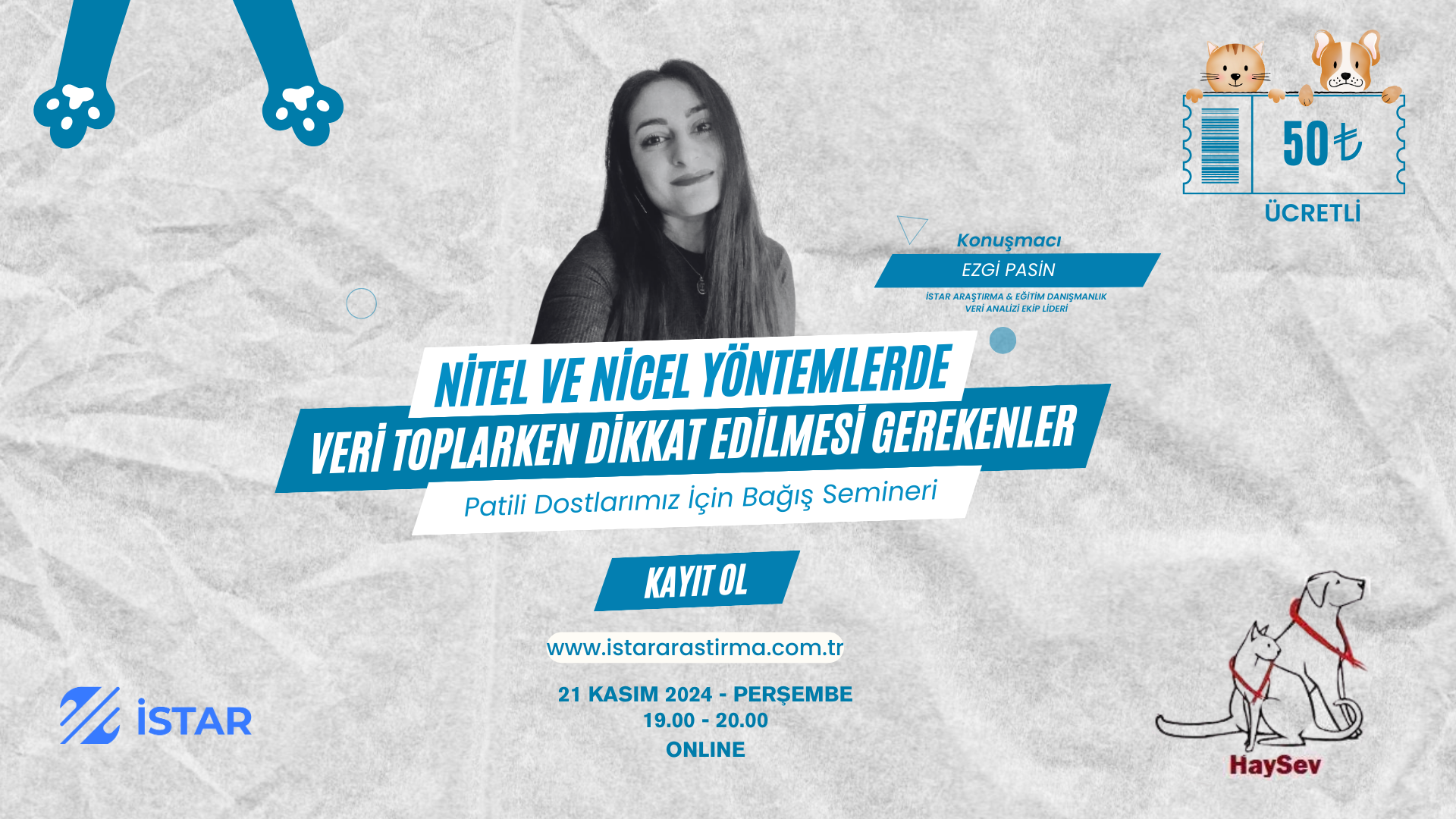 İSTAR Araştırma ve HaySev ‘den Patili Dostlarımıza Bağış Semineri