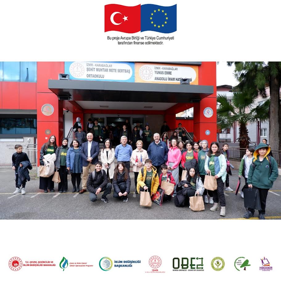 İzmir İl Milli Eğitim Müdürlüğü, Geleceğimizi İklim Değişikliğine Uyumlaştırma Projesinin Faaliyetlerini Sürdürüyor.