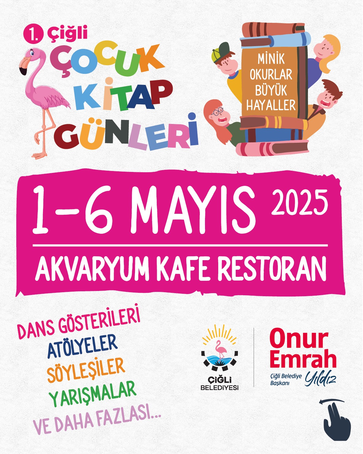 Çiğli'de Çocuklara Kitap Dolu Bir Hafta: 1. Çiğli Çocuk Kitap Günleri Başlıyor