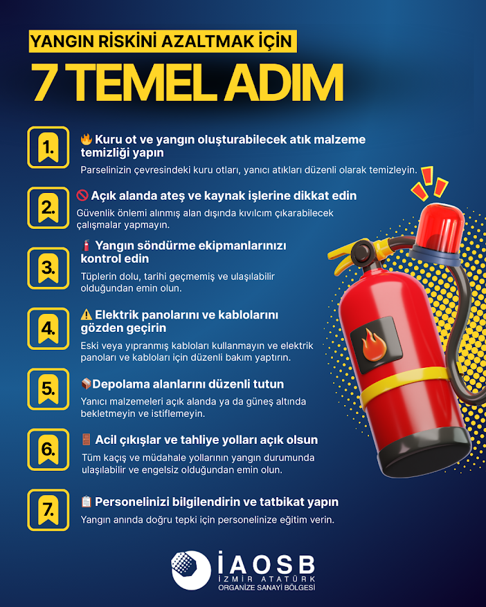 İAOSB’den Yangın Seferberliği