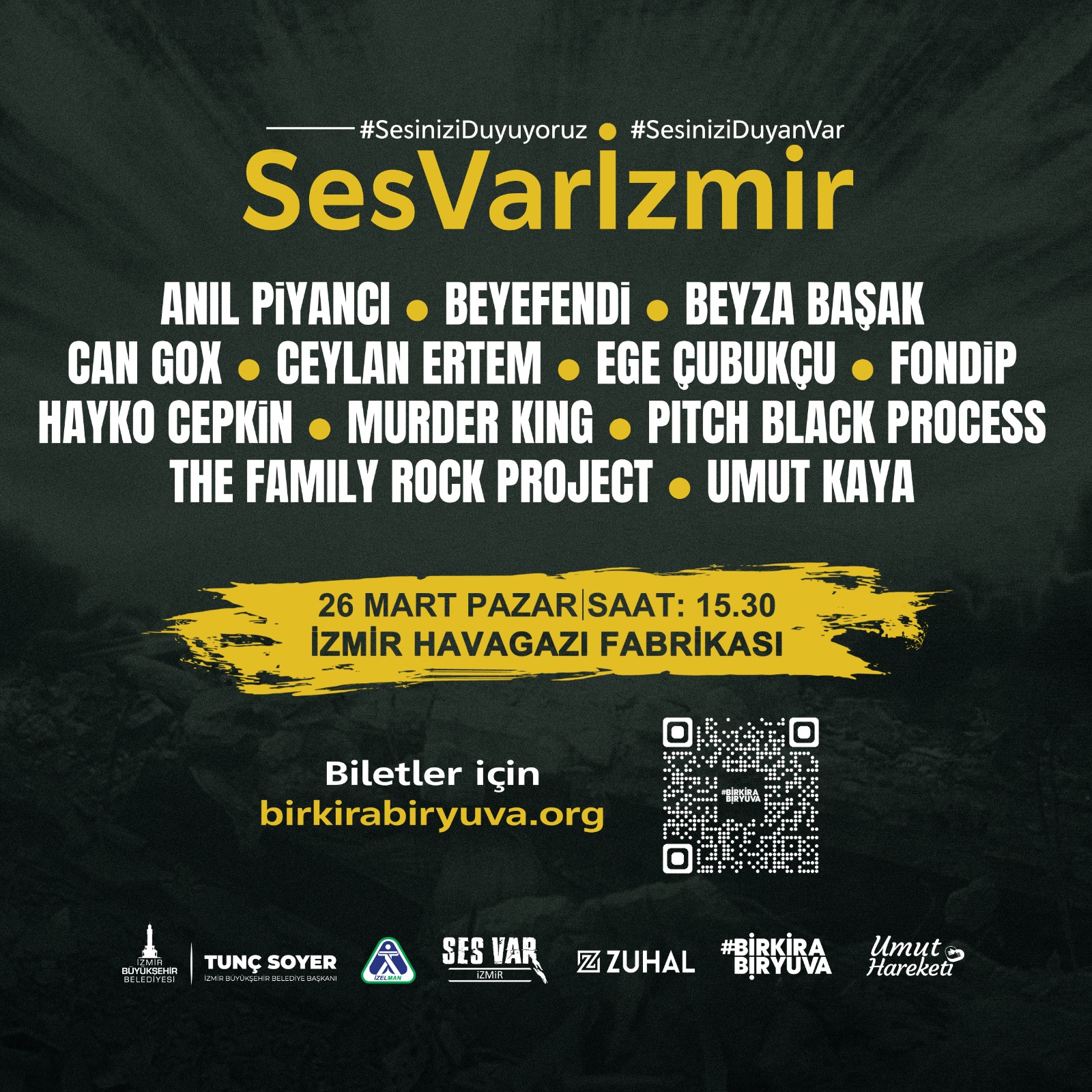 Depremzedeler için aynı sahnede buluşuyorlar